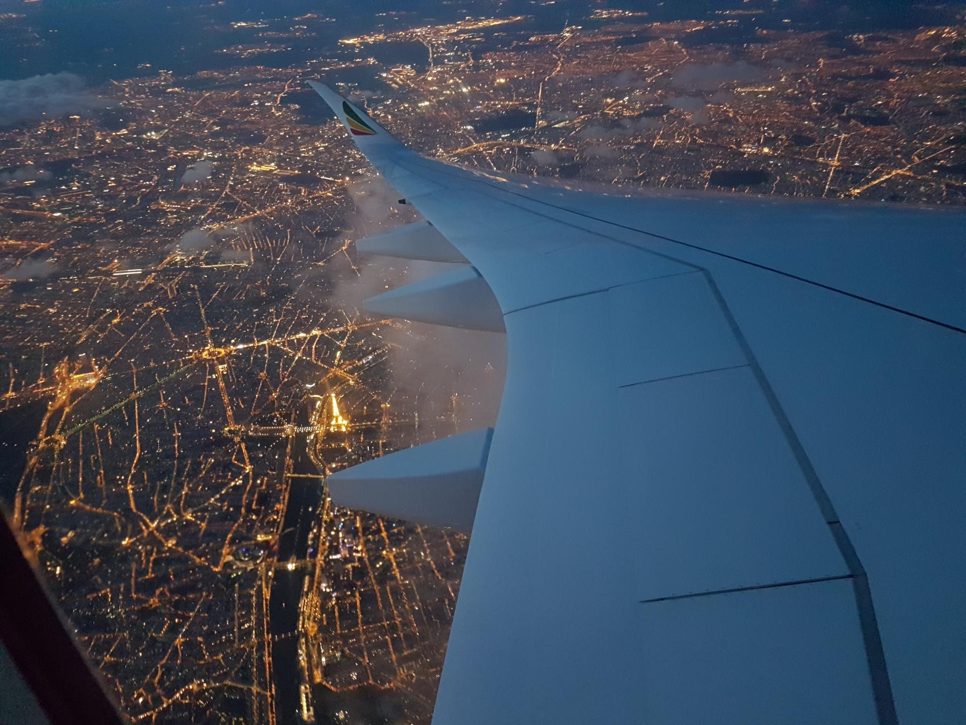 Addis Abeba depuis un airbus d'Ethiopian Airlines