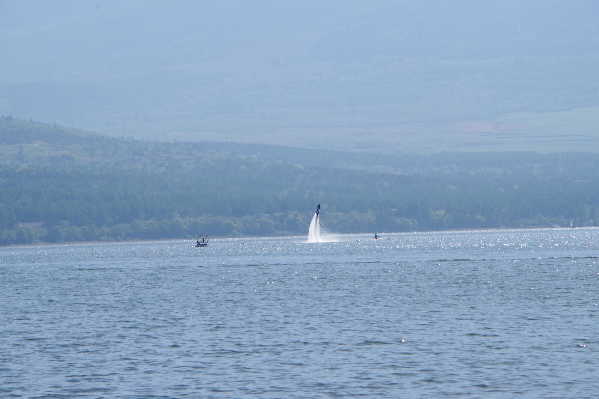 Yamanaka lake flyboard