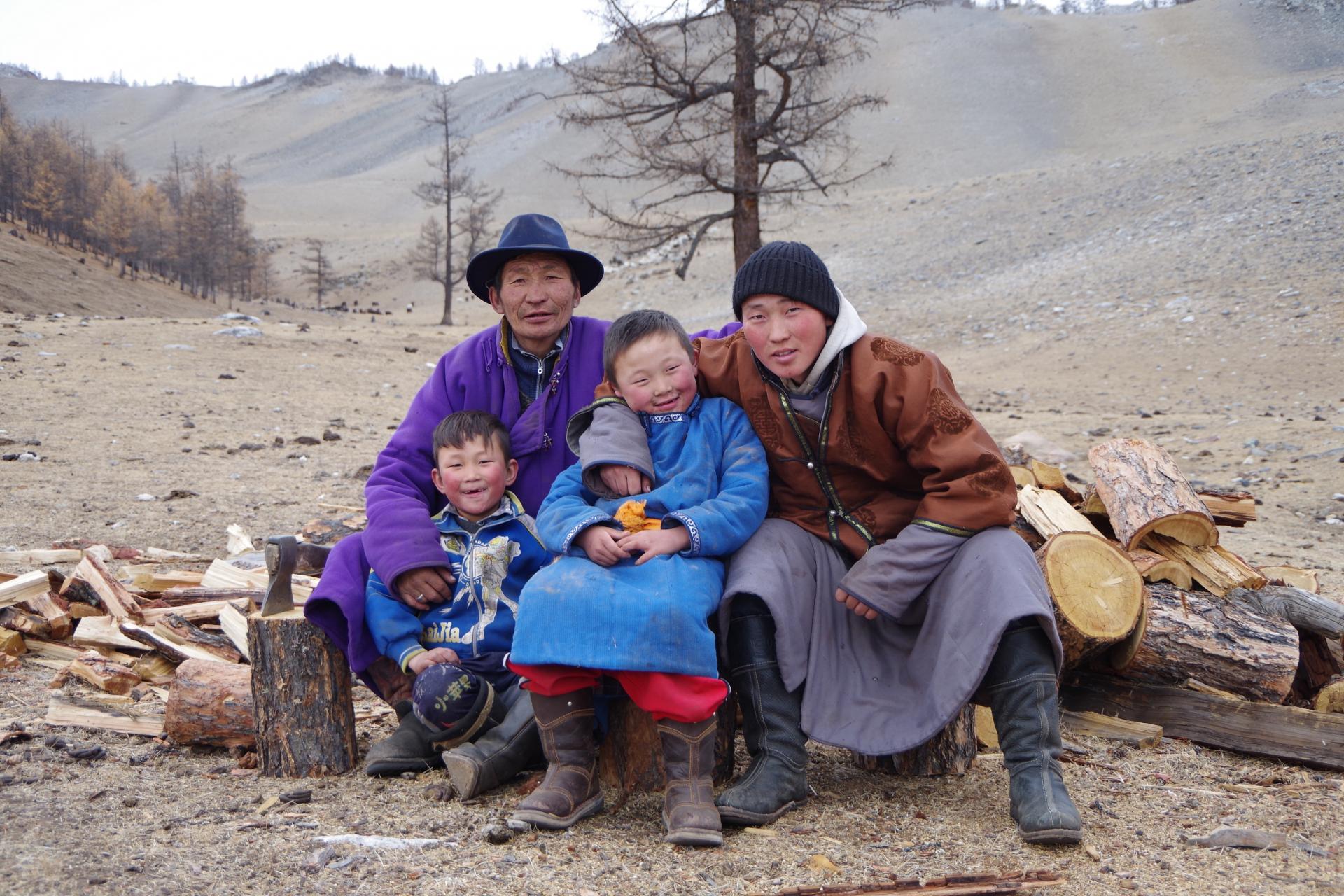 Mongol family Hatgal