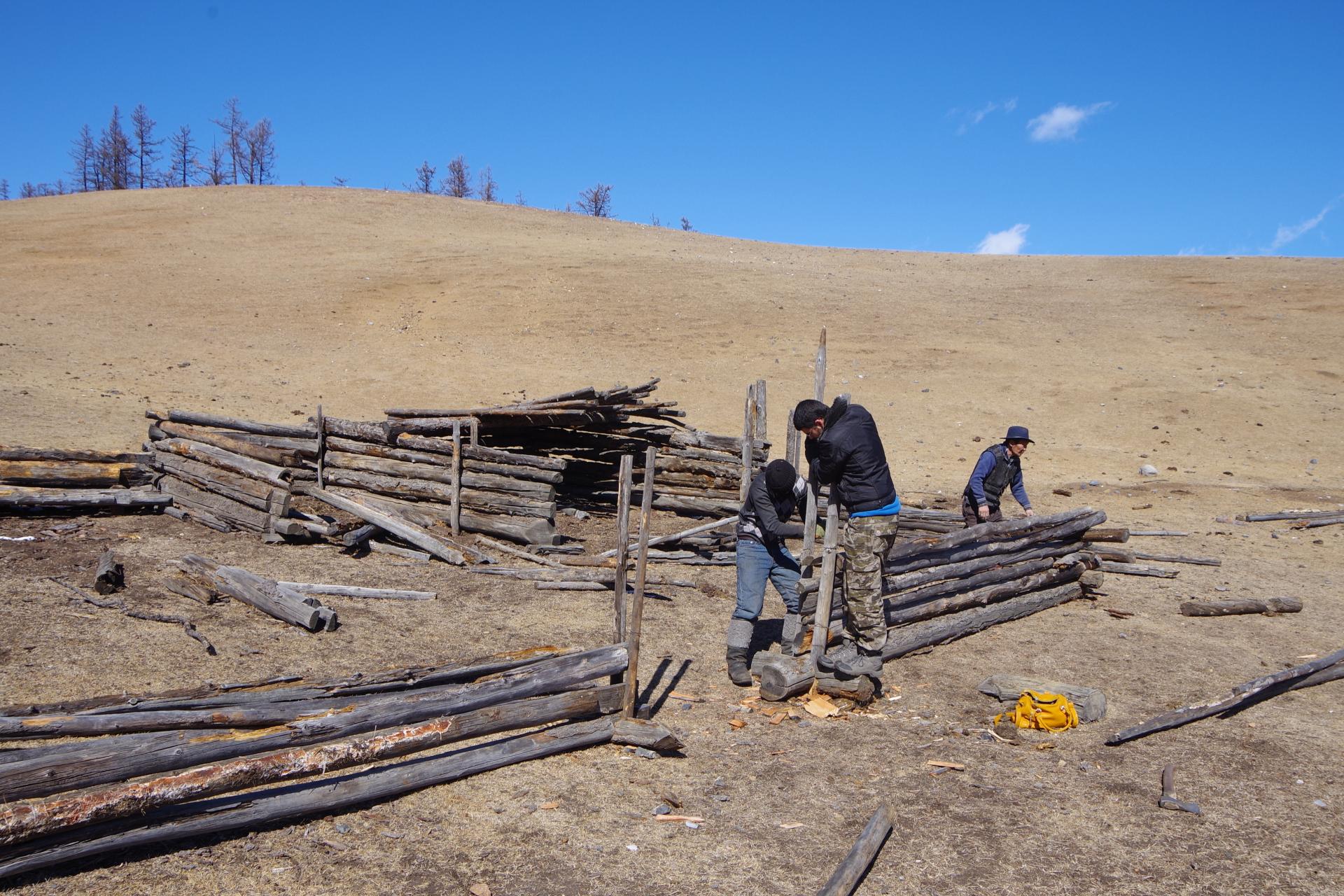 Mongolian building farm