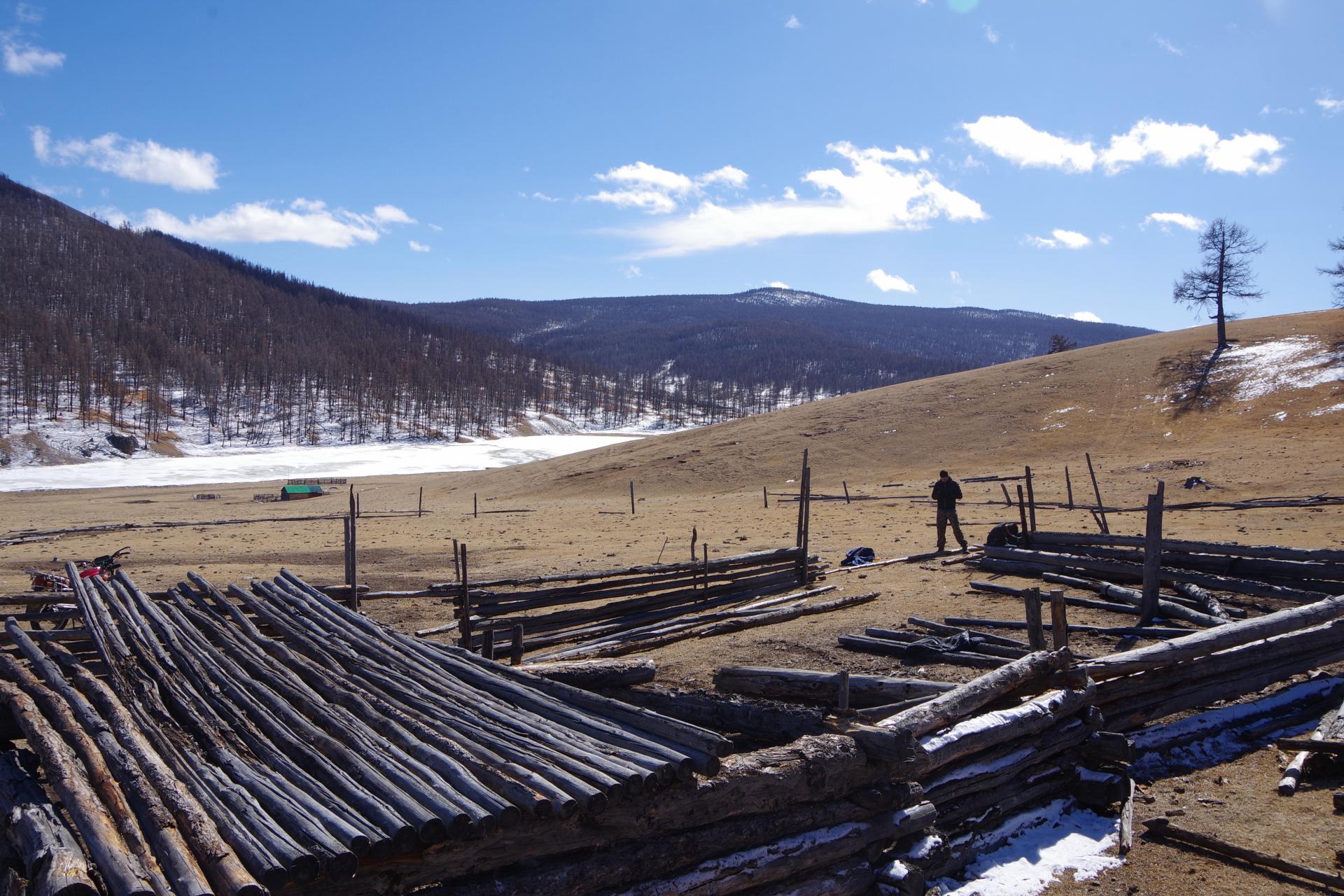 Mongolian building farm